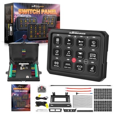 Touch Schalterleiste 12-fach RGB LED Universal Offroad SUV LKW 12V-24V 960W