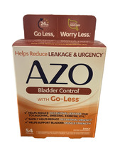 AZO Bladder Control With GO - LESS 54 Capsules Daily Dietary Supplement