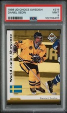 1998 UD CHOICE SWEDISH #219 DANIEL SEDIN PSA 9