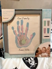 Pearhead DIY Family Handprint Frame and Paint Kit, Family Craft Night Ideas, ...