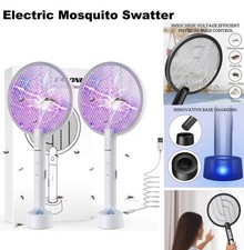 PALONE 2PCS Electric Fly Swatter 3000V Bug Zapper Racket 2 in 1 Fly Swatter