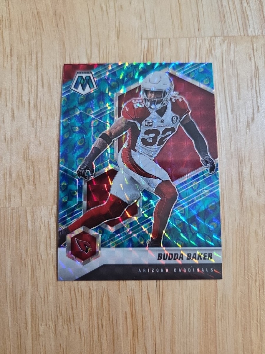 新品LP BAKER'S DOZEN: BUDAMUNK 激レア 2021 Mosaic BUDDA BAKER Peacock Choice #13 Arizona Cardinals SSP