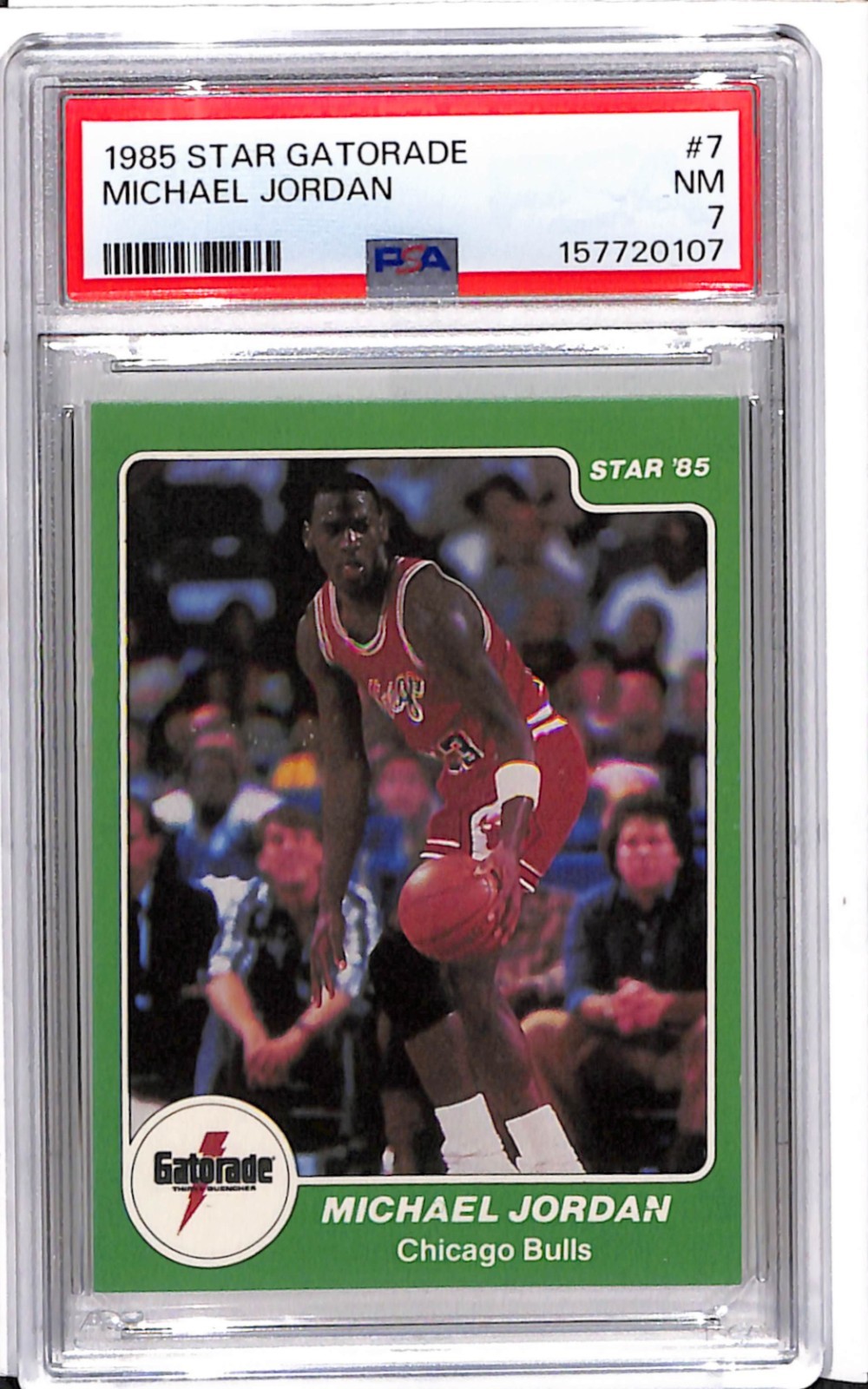 1985 Star Gatorade Michael Jordan #7 PSA 7