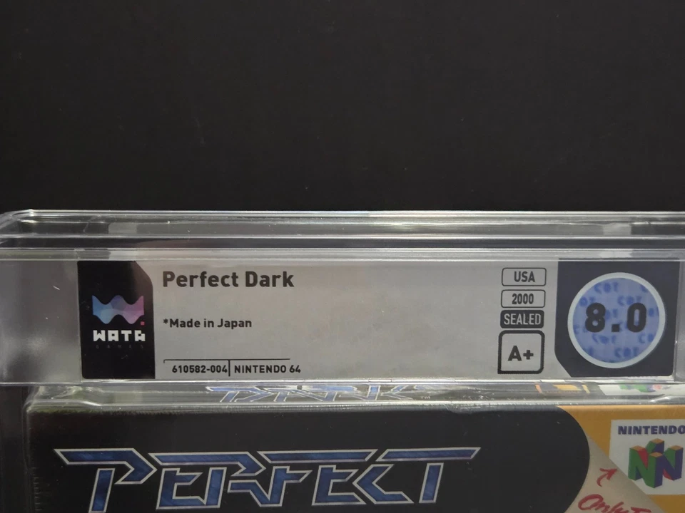 Perfect Dark ~ Nintendo 64 ~ N64 ~ WATA Graded 8.0 ~ A+ ~ CIB ~ MIB ~ VERY RARE - Image 2 of 4