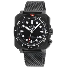 GV2 by Gevril Men's 4546B XO Submarine Swiss Automatic Sellita SW200 Black Watch