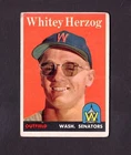 1958 Topps # 438 Whitey Herzog VG cond Washington Senators SHIPPING IS FREE