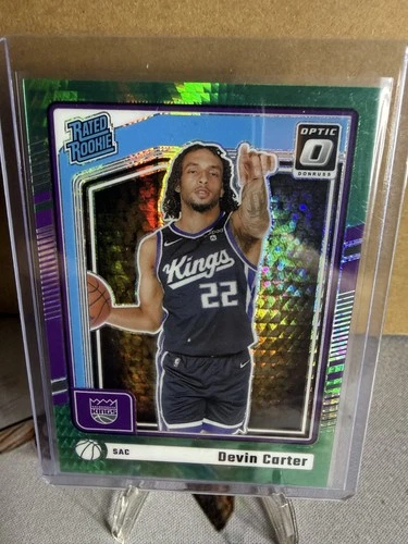 2024-25 Panini Donruss Optic - Devin Carter #290 Green Hyper Prizm /249 RC