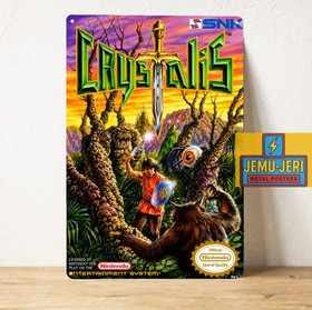 Crystalis Vintage Nintendo Nes Video Game Metal Poster Sign - Size:20x30cm