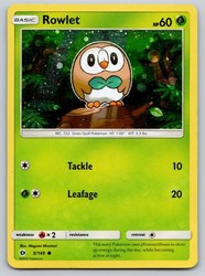 Rowlet 009/149 Sun & Moon Base Set Holo Promo