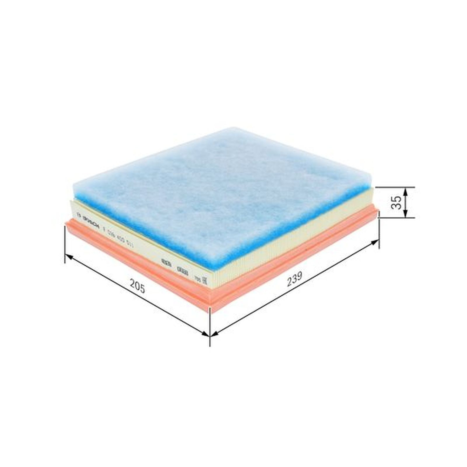 AIR FILTER S0511 FITS CITROEN PEUGEOT 208 3008 301 308 508 TOYOTA VAUXHALL - Image 49