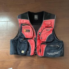 Gilet da Pesca PROVISOR Rosso/Nero