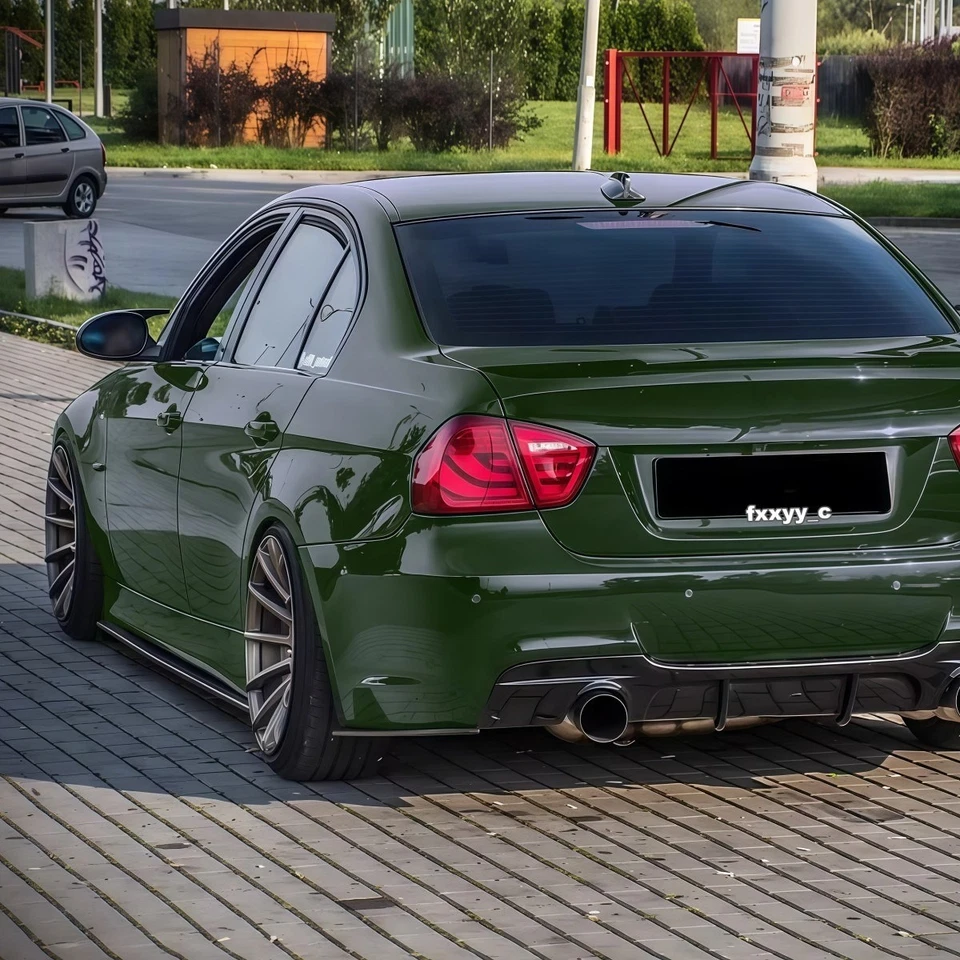 For BMW 3 Series M3 E90 E92 E93 325i 328i 335 Side Skirt Extension Splitter Pair Foto 3 de 4