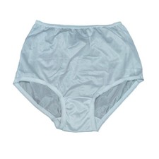 Carole Pure White Nylon Semi Sheer Panty Womens Size 7
