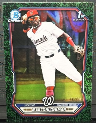 2026 Bowman Chrome Bowman 1st #BCP-100 Marconi German Green Grass #39/99