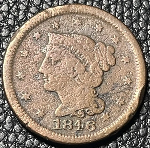 Photo of a 1846-P Large Cent from an eBay listing that sold on Jul 20, 2026