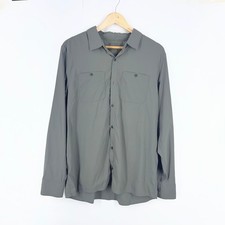 REI Co-op Mens Beyonder Technical Long Sleeve Button Down Hiking Shirt Size L