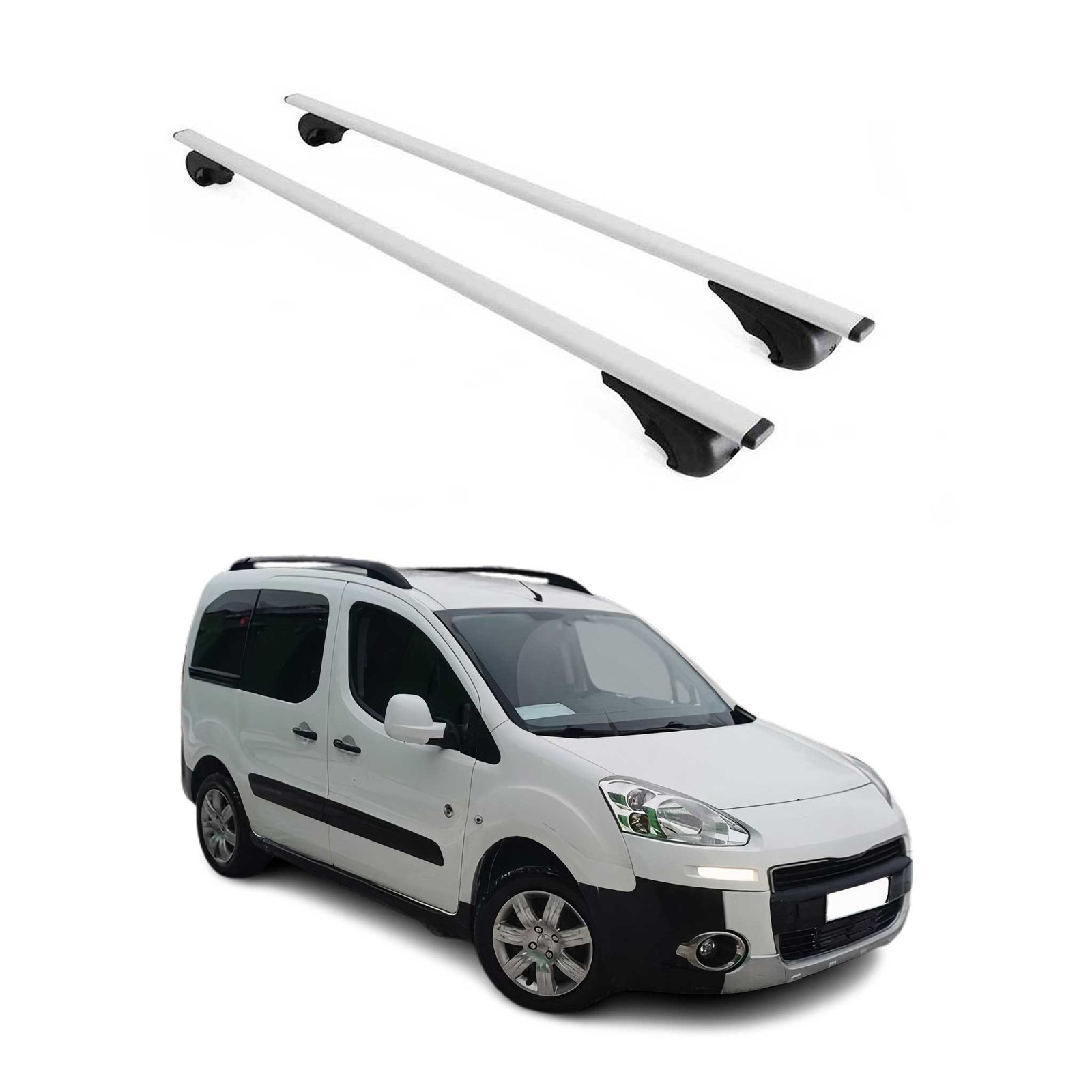Barres de toit Peugeot Partner Tepee pour transporter vos vélos et coffres de voyage