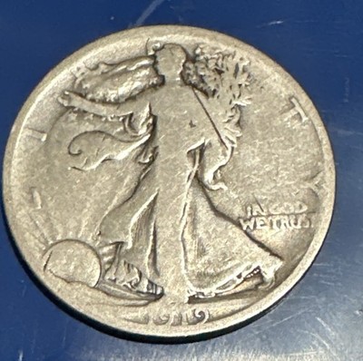 1919-D 50C Walking Liberty Half Dollar - 1.165M Made ?Still Exist? Key To Set