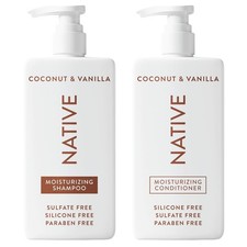 Native Coconut  Vanilla Shampoo  Conditioner Set-Sulfate  Dye Free