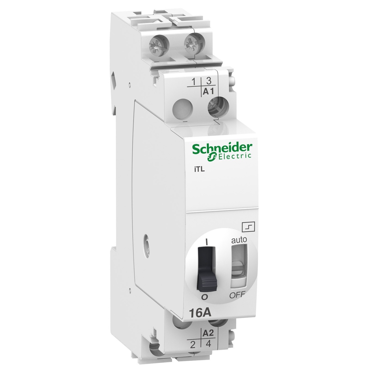 Télérupteur bipolaire 16A Schneider Acti9 iTL commande basse tension 24Vca 12Vcc A9c30112