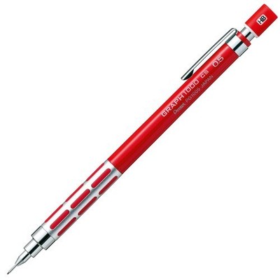 Pentel Graph 1000CS Druckbleistift XPG1005CSB rot NEU