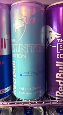 Red Bull Dose The Winter Edition Iced Vanilla Berry GERMANY Voll Full 250ml Can