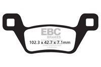 BremsbeläGe EBC Kymco Mxu 700-500-550 / UXV 700 FA600 / 2R