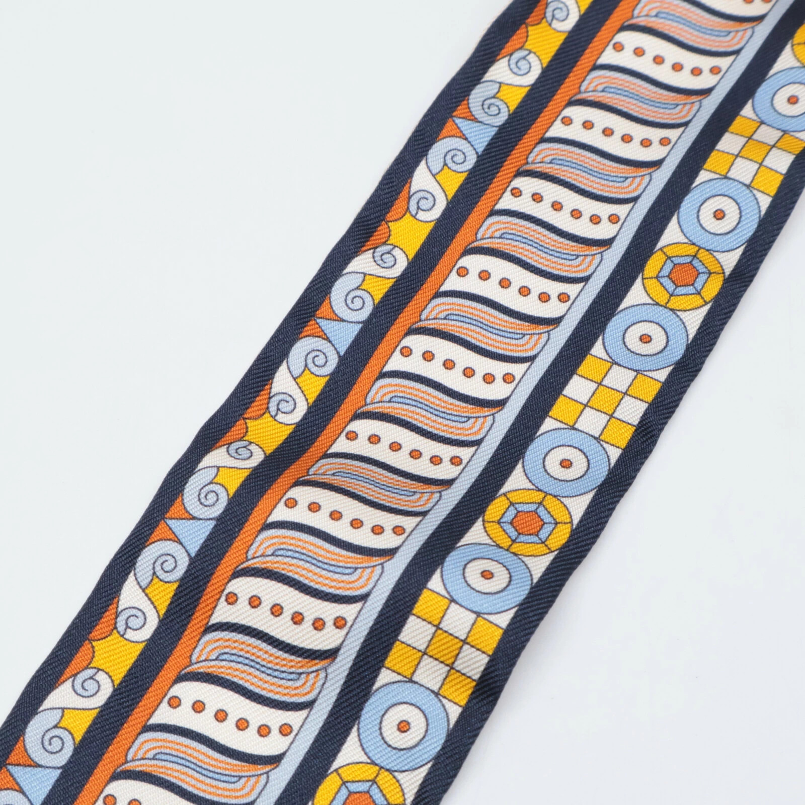 Hermes 063853S 06 Harnais en Rosace Harness Rose Window Silk Twilly Scarf r0_020 thumbnail 5