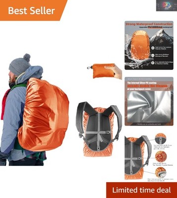 Ultralight Waterproof Backpack Cover, 10000mm Protection for Travelers