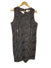 Michael Kors Women's Snake Skin Pattern Sheath Zipper Dress Size 12