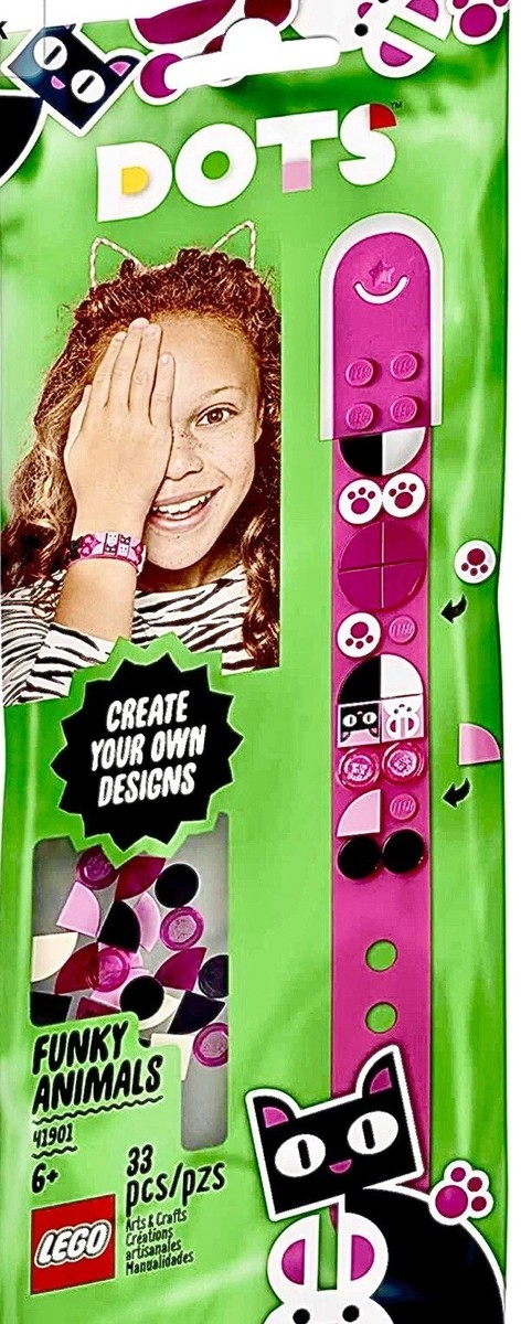 LEGO DOTS Bracelet NEW Funky Animals Cat Rabbit 33 Pc Set 41901