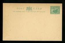 Postal Stationery H&G #4 Western Australia postal card 1890/1899 Vintage