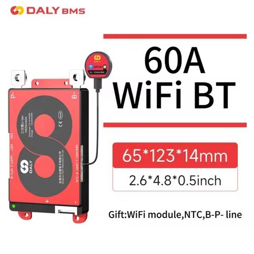 Daly Smart WIFI BMS LiFePo4 4S-20S 12V-72V 40A-500A Li-ion BMS+Wifi BT Module - Bild 25 von 32