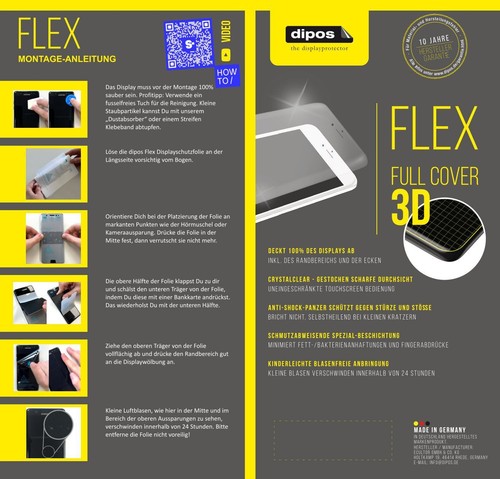 2x Screen Protector for Marsyu F57L Protective Film covers 100% dipos Flex - Picture 6 of 6