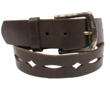 Hipwear Brown Cutout Belt Unisex 27"- 33"