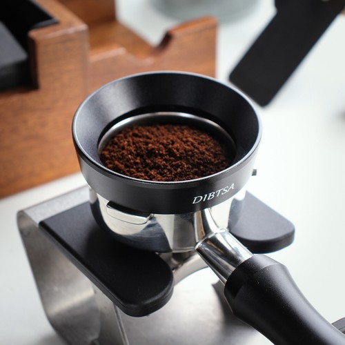 58mm Coffee Dosing Funnel Magnetic Espresso Portafilter Dosing Funnel Ring Black - Bild 5 von 13