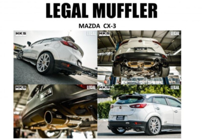 HKS muffler Exhaust System for mazda cx3 CX3 2015 2020 2025 carbon