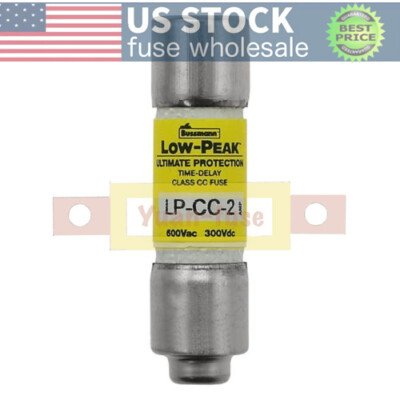10PCS LPCC2 New Bussmann LP-CC-2 2A 600Vac Time-delay Fuse Fast Delivery