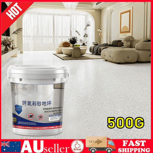 500g High-Gloss Marble Effect Epoxy Floor Coating Floor Paint Garage Floor Paint