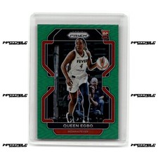 2022 Panini Prizm WNBA - Green Prizm #190 Queen Egbo Rookie SP