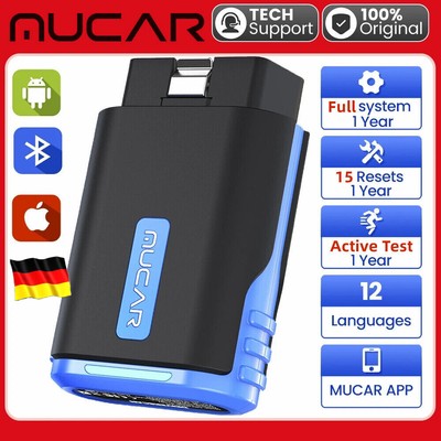 MUCAR DriverScan Profi Diagnosegerät OBD2 KFZ Alle Systeme 15 Reset Aktives Test