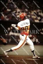BN143 Cesar Cedeno Astros Swing Baseball 8x10 11x14 16x20 Oil Painting Photo