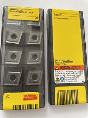 S- CNMG120404-23 H10F SANDVIK HARTMETALLEINSÄTZE 10 Stück MwSt Rechnung