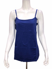 Liz Claiborne New York Women's Essentials Scoop Neck Camisole Blue Medium Size