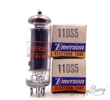 2 Vintage 11DS5 Emerson Beam Power Audio Vacuum Tube Valve - Bangybang.tube