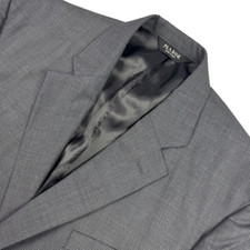 Jos. A. Bank Men  s 100 Wool 2-Button Blazer Jacket Gray   46L