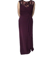 Lipsy plum long evening dress size 12 only worn once