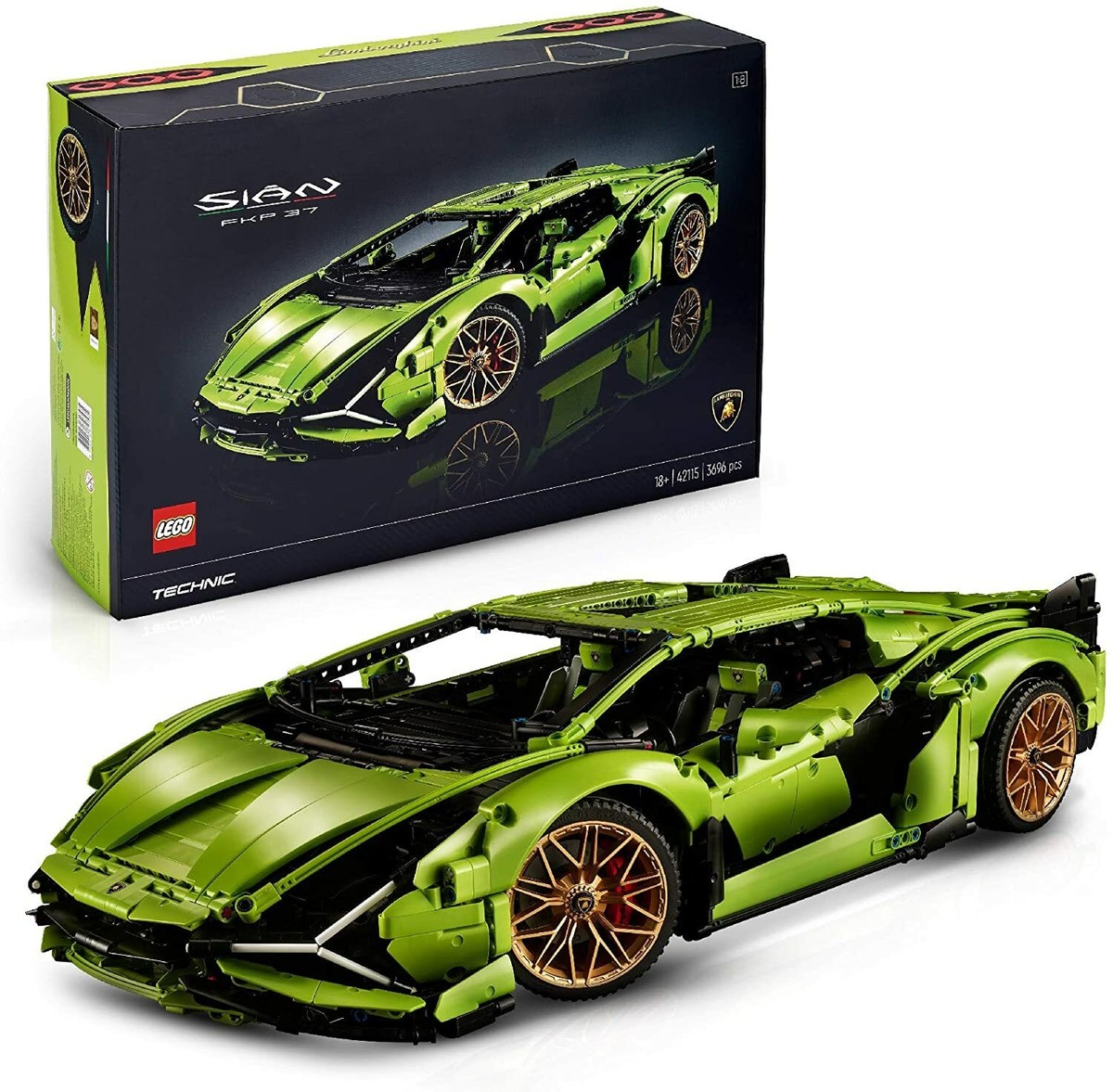 LEGO Technic Lamborghini Sian FKP 37 (42115) With Box And