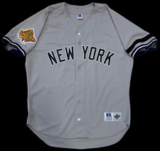 DEREK JETER 1996 WORLD SERIES AUTHENTIC NEW YORK YANKEES RUSSELL DC JERSEY 48