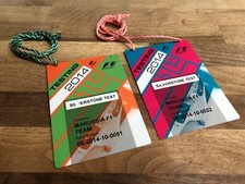 Marussia F1 Formula 1 Team Pass Silverstone Grand Prix Test badge lanyard race